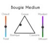 Triangle medium Bougie ronde 220g Medium