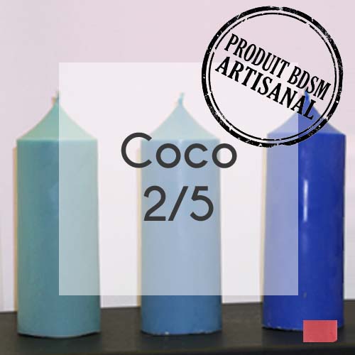 bougie_BDSM_220g_coco Bougie ronde 220g Coco