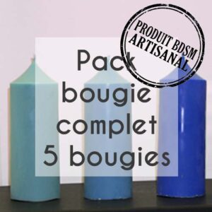 bougie_BDSM_220g_complet Pack bougie complet ronde 220g