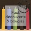 Pack bougie découverte carrés 75g