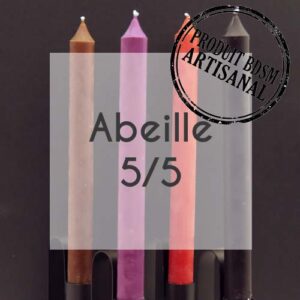 Lot de 10 bougies cierge Abeille