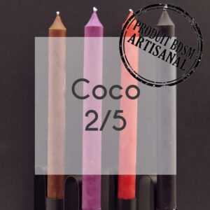 Lot de 10 bougies cierge Coco