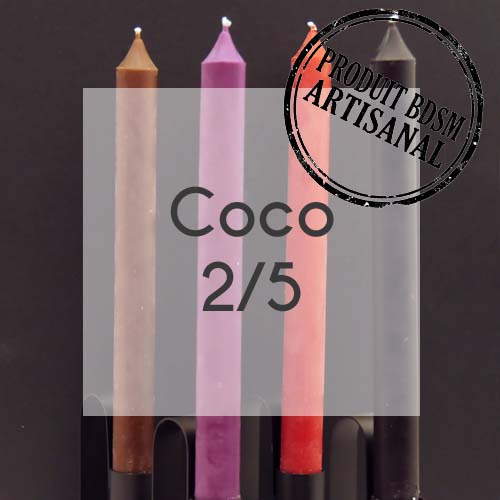 Lot de 10 bougies cierge Coco