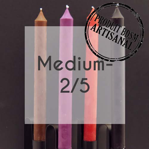 Lot de 10 bougies cierge Medium-