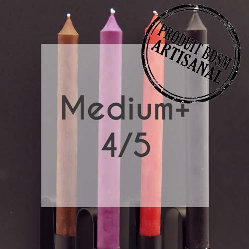 Lot de 10 bougies cierge Medium+